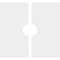 Ekena Millwork Knox Architectural Grade PVC Contemporary Ceiling Medallion, Two Piece, 14"OD x 3"ID x 4 3/4"C x 1"P CMP14KX2-03000 - alternate 2